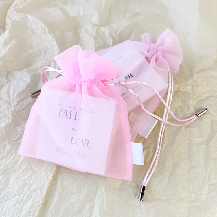 Sheer Organza Drawstring Gift Bag product view 5